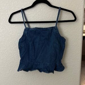 Denim crop top